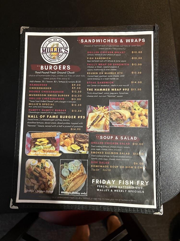 Millie's Pub and Grub Menu image 2